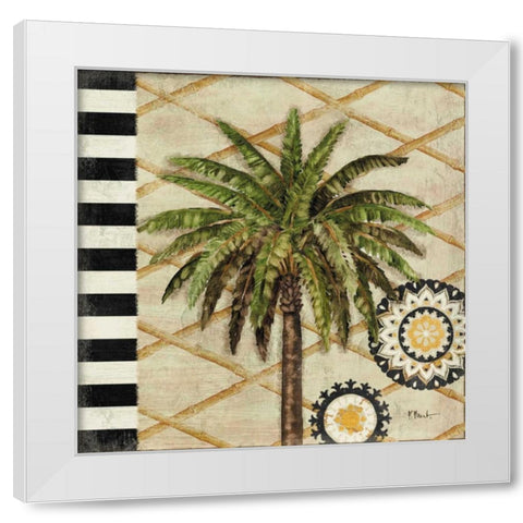 Knox Palm Tree I White Modern Wood Framed Art Print by Brent, Paul