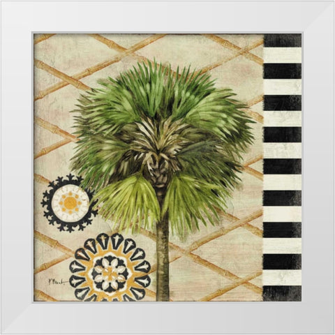 Knox Palm Tree II White Modern Wood Framed Art Print by Brent, Paul