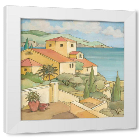 Torrino I White Modern Wood Framed Art Print by Brent, Paul