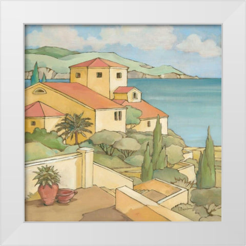Torrino I White Modern Wood Framed Art Print by Brent, Paul