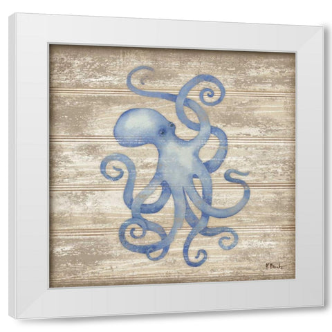 Providence III White Modern Wood Framed Art Print by Brent, Paul