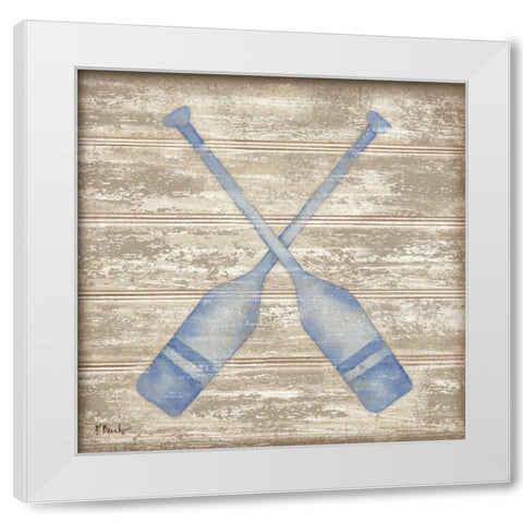 Providence IV White Modern Wood Framed Art Print by Brent, Paul