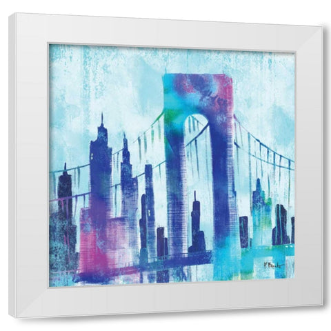 Manhattan II White Modern Wood Framed Art Print by Brent, Paul