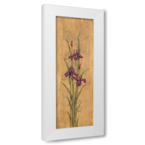 Iris of Delos I White Modern Wood Framed Art Print by Brent, Paul