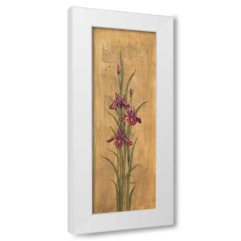 Iris of Delos II White Modern Wood Framed Art Print by Brent, Paul