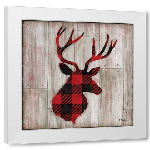 Logan Lodge I White Modern Wood Framed Art Print by Brent, Paul