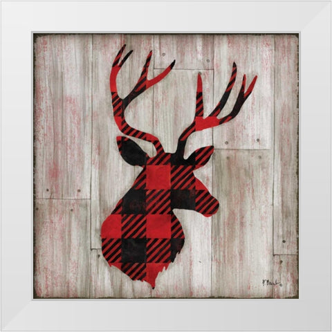 Logan Lodge I White Modern Wood Framed Art Print by Brent, Paul