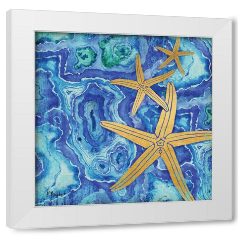 Agate Shell II White Modern Wood Framed Art Print by Brent, Paul