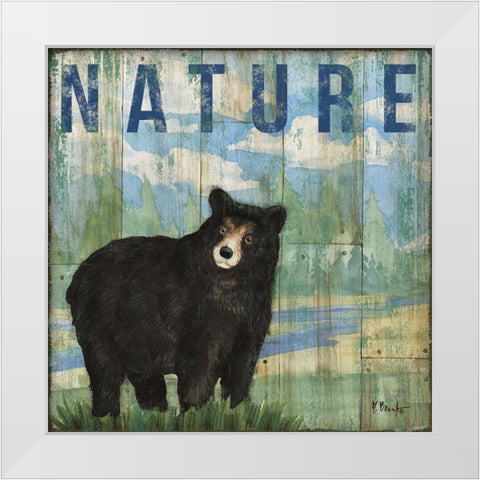 Adventure Lodge III White Modern Wood Framed Art Print by Brent, Paul