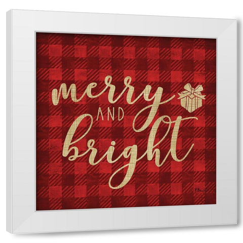 Holiday Inspiration IV White Modern Wood Framed Art Print by Brent, Paul