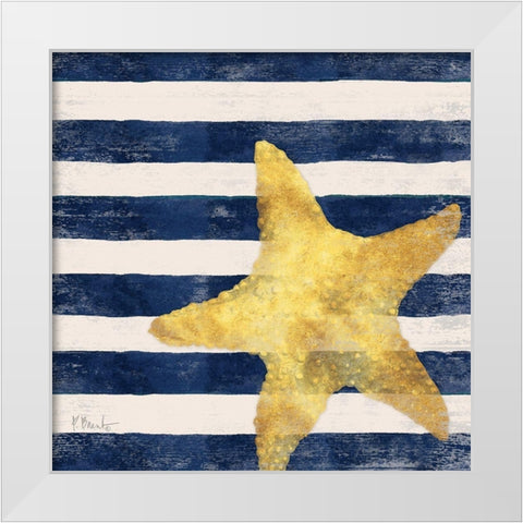 Savvy Shore II White Modern Wood Framed Art Print by Brent, Paul