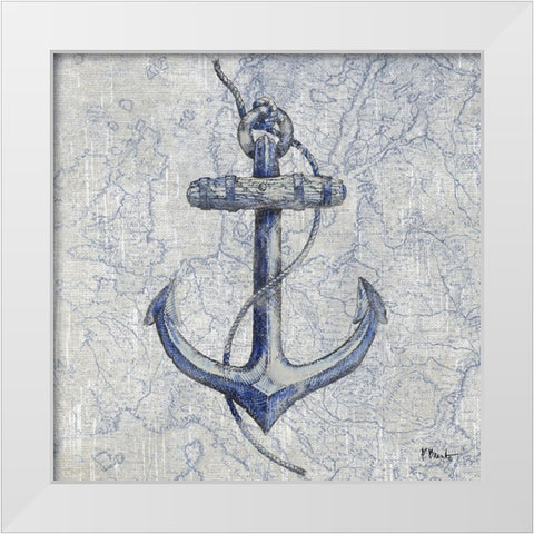 Vintage Nautical I White Modern Wood Framed Art Print by Brent, Paul