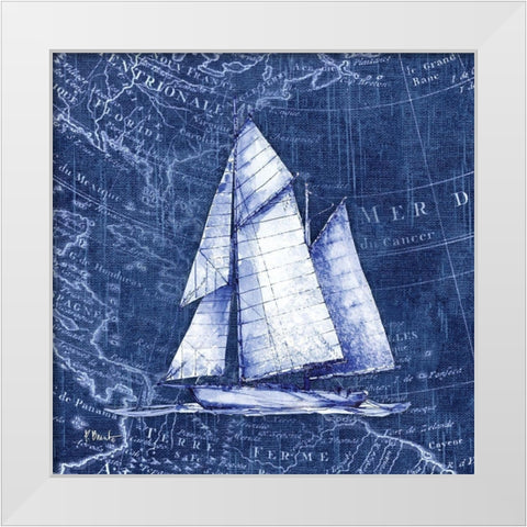 Vintage Nautical III White Modern Wood Framed Art Print by Brent, Paul