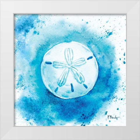 Aqueous Shells I White Modern Wood Framed Art Print by Brent, Paul