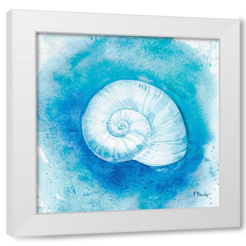 Aqueous Shells IV White Modern Wood Framed Art Print by Brent, Paul