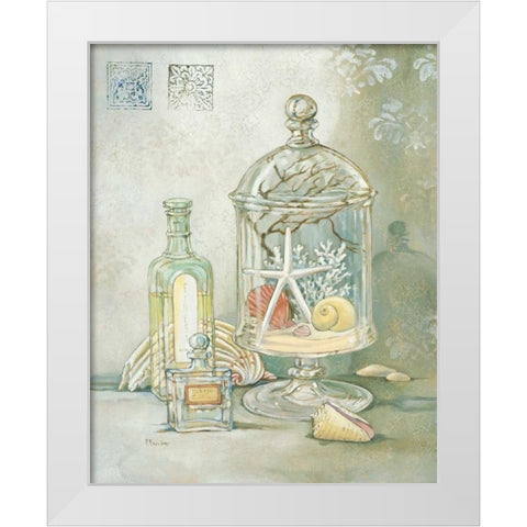 Amenities II White Modern Wood Framed Art Print by Brent, Paul