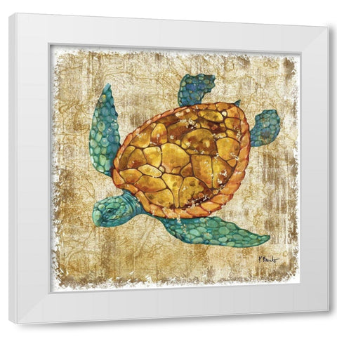 Saltwater Exploration I White Modern Wood Framed Art Print by Brent, Paul