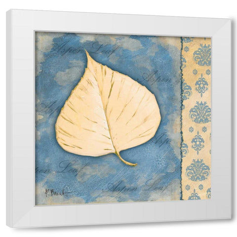 Leaf Oasis II White Modern Wood Framed Art Print by Brent, Paul