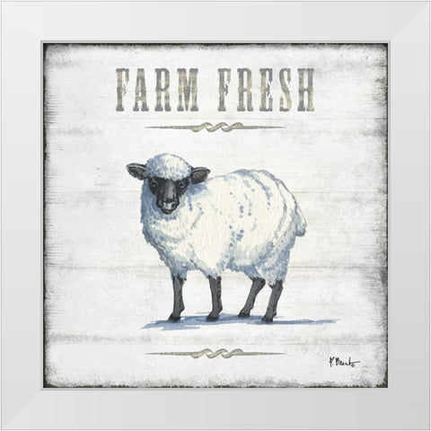 Farmhouse Fresh IV White Modern Wood Framed Art Print by Brent, Paul