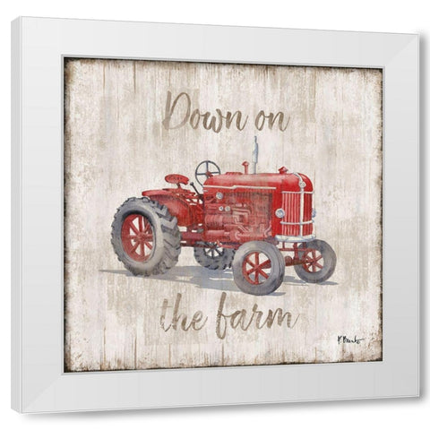 Land Drifter II White Modern Wood Framed Art Print by Brent, Paul