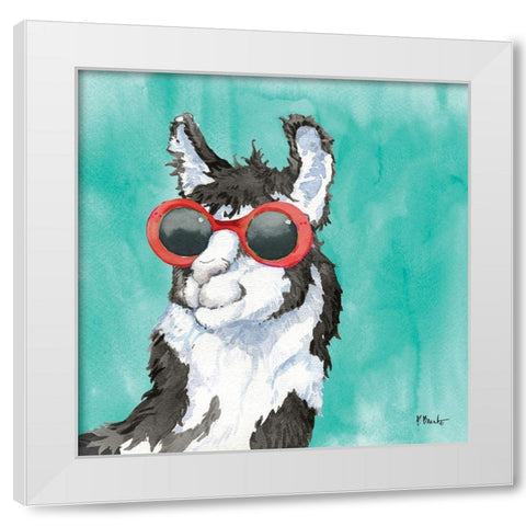 Sunny Farm VIII White Modern Wood Framed Art Print by Brent, Paul