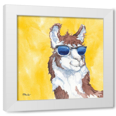 Sunny Farm IX White Modern Wood Framed Art Print by Brent, Paul