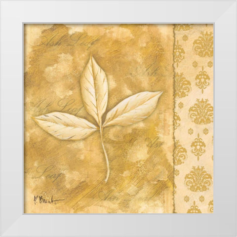 Leaf Oasis IV White Modern Wood Framed Art Print by Brent, Paul
