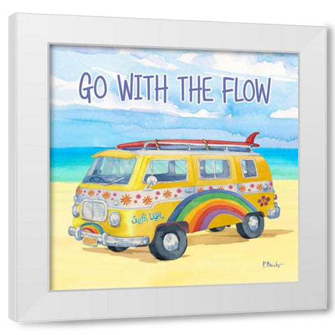Surf Voyage II White Modern Wood Framed Art Print by Brent, Paul