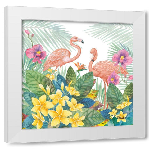 Tropical Fresh I White Modern Wood Framed Art Print by Brent, Paul