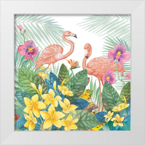 Tropical Fresh I White Modern Wood Framed Art Print by Brent, Paul