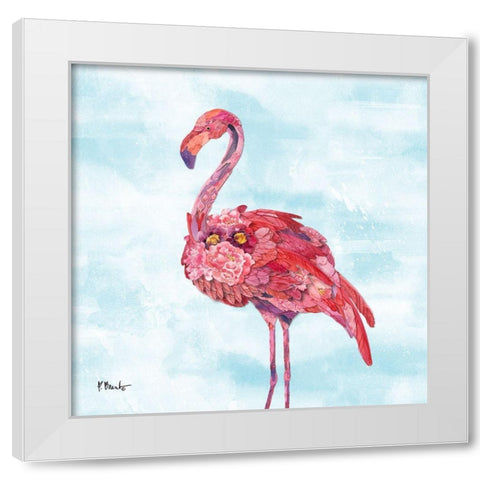 Feathered II White Modern Wood Framed Art Print by Brent, Paul
