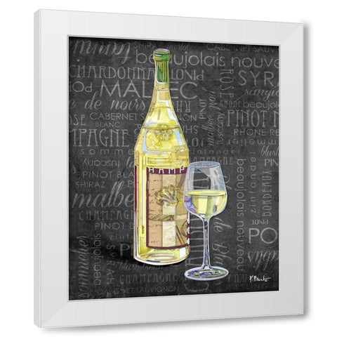 Sundried Wine II White Modern Wood Framed Art Print by Brent, Paul