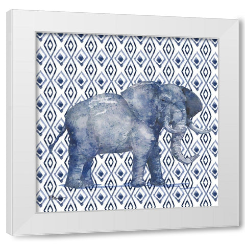 Mud Cloth Animal I White Modern Wood Framed Art Print by Brent, Paul