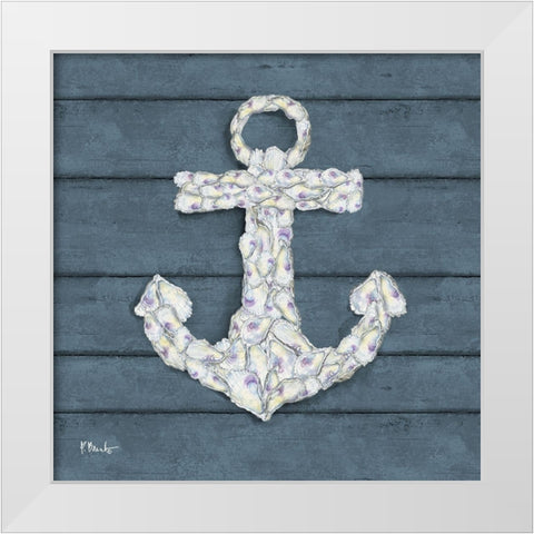 Oyster Cluster I White Modern Wood Framed Art Print by Brent, Paul