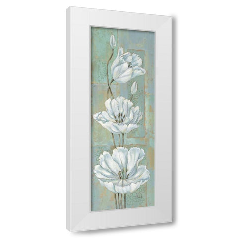 Florentine Tulips White Modern Wood Framed Art Print by Brent, Paul