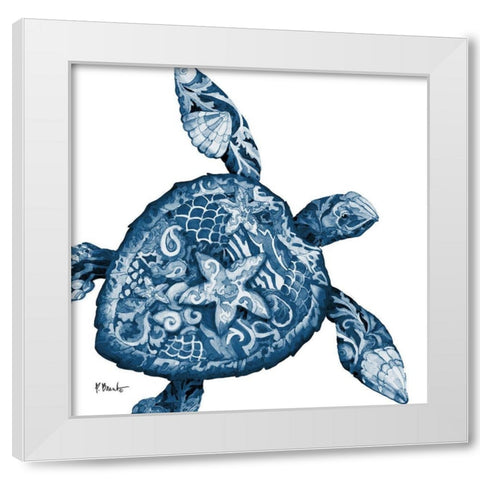 Nassau Sealife I White Modern Wood Framed Art Print by Brent, Paul