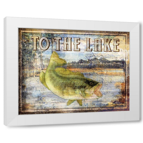 To the Lake White Modern Wood Framed Art Print by Brent, Paul