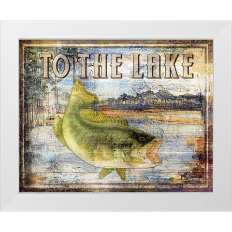 To the Lake White Modern Wood Framed Art Print by Brent, Paul