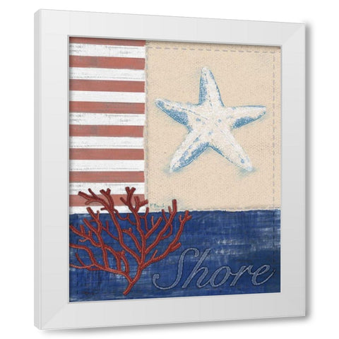 American Coastal III White Modern Wood Framed Art Print by Brent, Paul