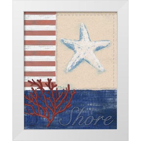 American Coastal III White Modern Wood Framed Art Print by Brent, Paul