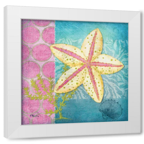 Fantasy Reef I White Modern Wood Framed Art Print by Brent, Paul