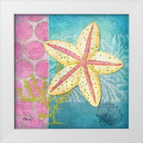 Fantasy Reef I White Modern Wood Framed Art Print by Brent, Paul