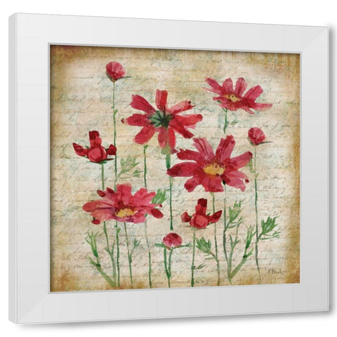 Poetic Garden III White Modern Wood Framed Art Print by Brent, Paul