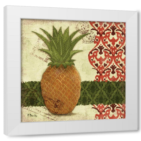 Thai Pineapple II White Modern Wood Framed Art Print by Brent, Paul