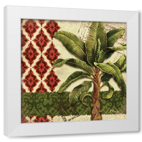 Thai Palm I White Modern Wood Framed Art Print by Brent, Paul