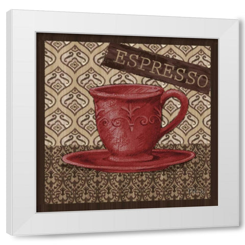 Barista II White Modern Wood Framed Art Print by Brent, Paul