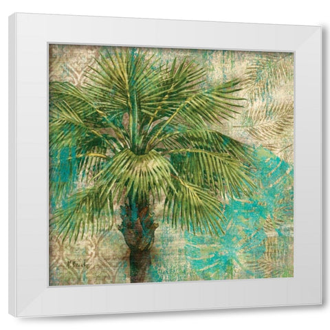 Aqua Escape I White Modern Wood Framed Art Print by Brent, Paul