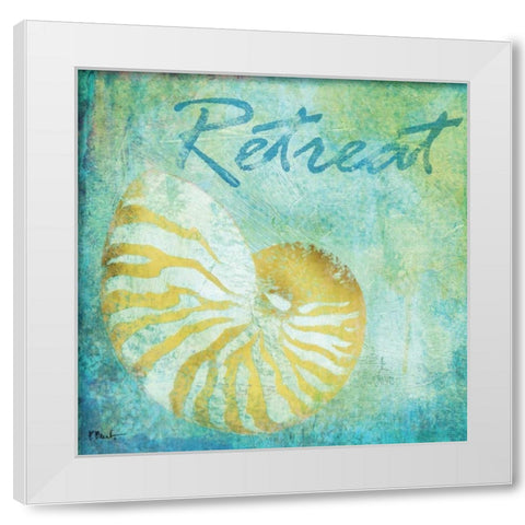 Caribbean Shells I White Modern Wood Framed Art Print by Brent, Paul