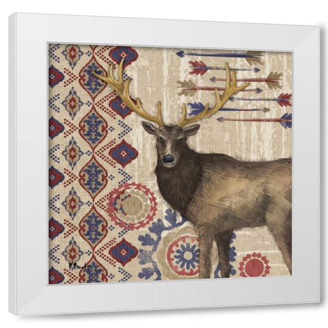 Highlands Ranch III White Modern Wood Framed Art Print by Brent, Paul