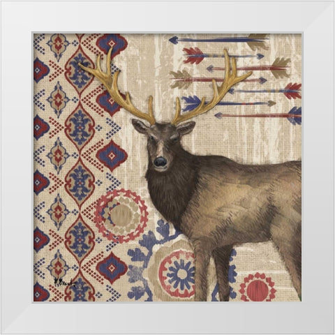 Highlands Ranch III White Modern Wood Framed Art Print by Brent, Paul